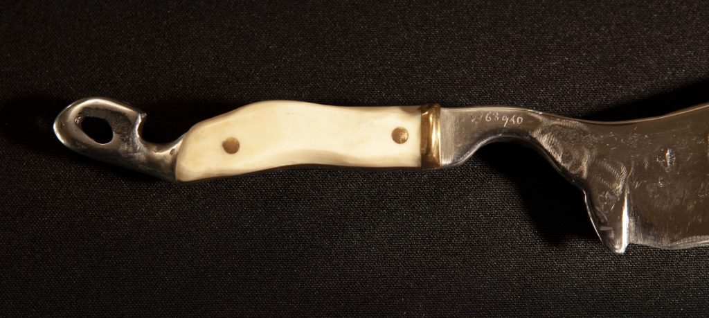 Handle of solid wagyu bone