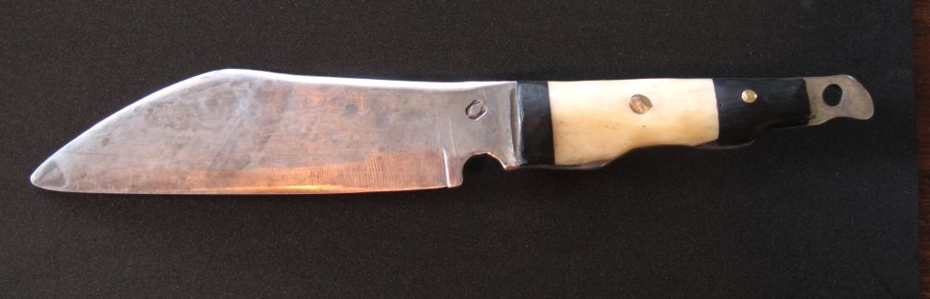 etching steel extreme knife